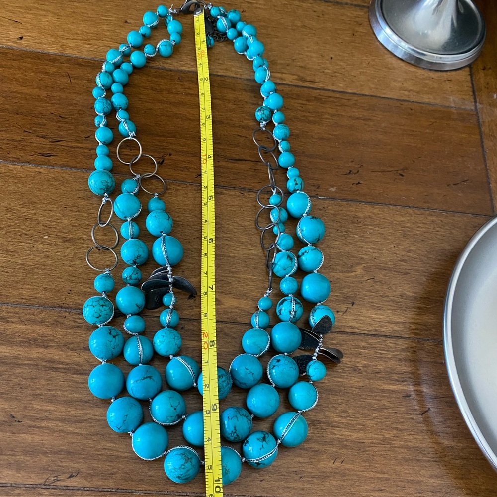 Turquoise statement necklace - Picture 4 of 5